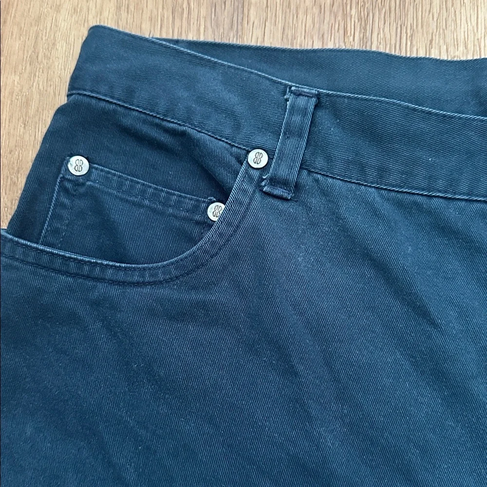 Vintage Bill Blass 100% Cotton Navy Shorts‎